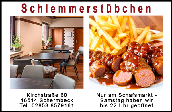 Anzeige Schlemmerstübchen