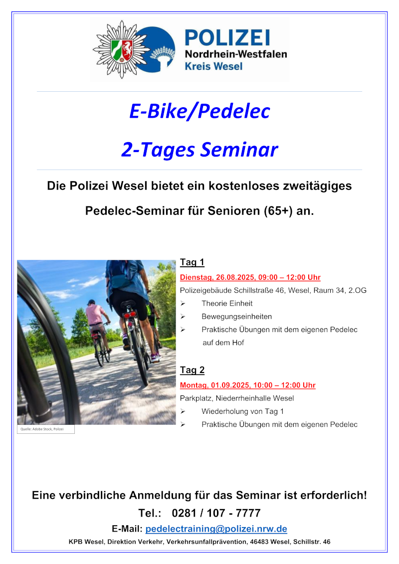 2 TageSeminarpedelecWESEL